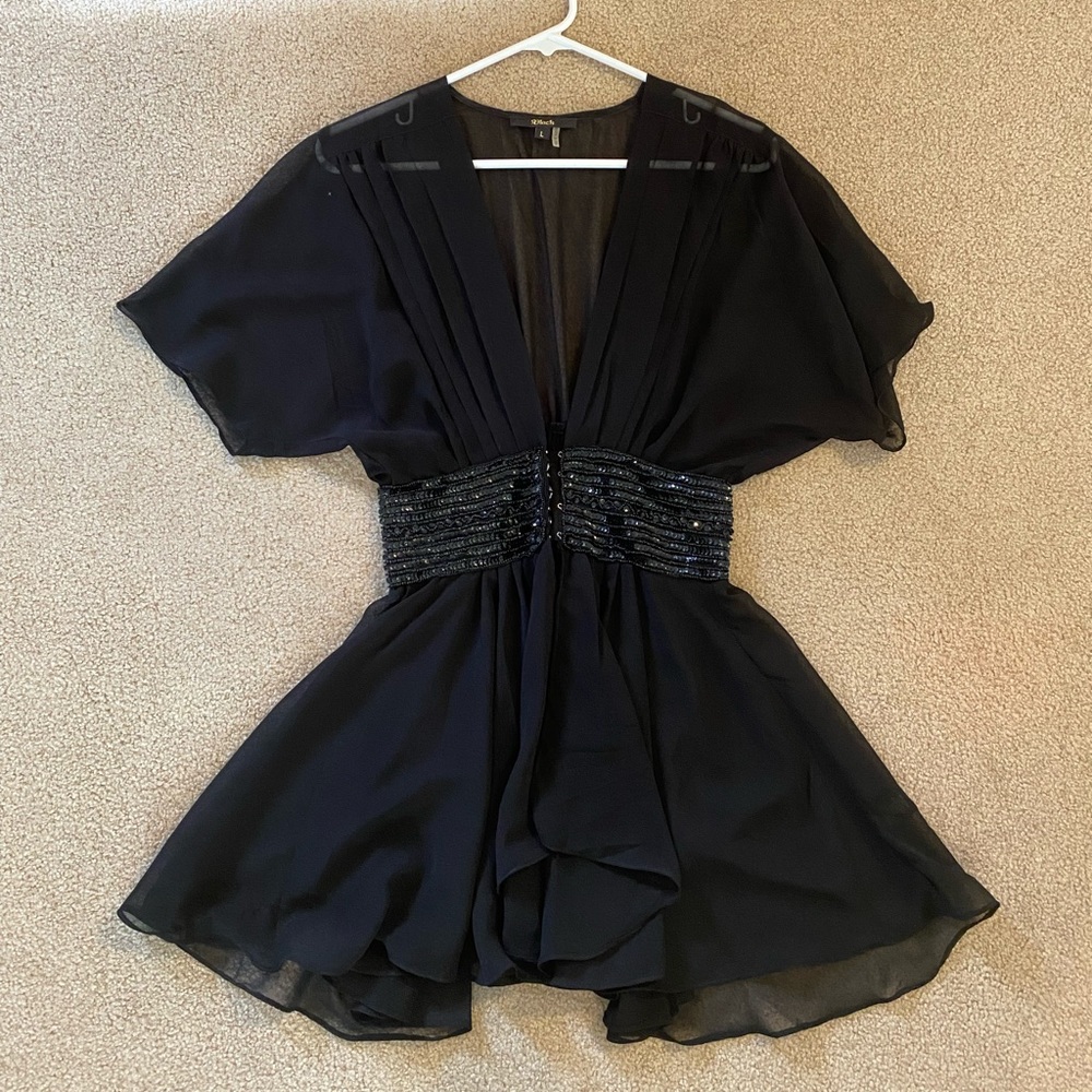 EUC Black kimono style blouse 🖤